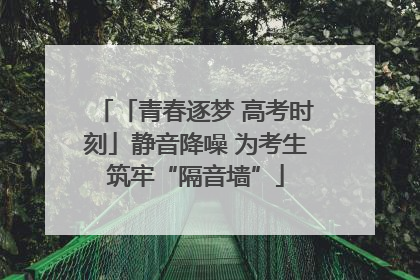 「青春逐梦 高考时刻」静音降噪 为考生筑牢“隔音墙”