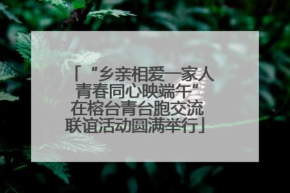 “乡亲相爱一家人 青春同心映端午” 在榕台青台胞交流联谊活动圆满举行