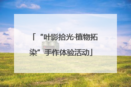 “叶影拾光·植物拓染”手作体验活动