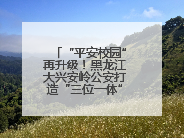 “平安校园”再升级！黑龙江大兴安岭公安打造“三位一体”守护新模式