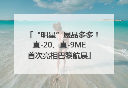 “明星”展品多多！直-20、直-9ME首次亮相巴黎航展
