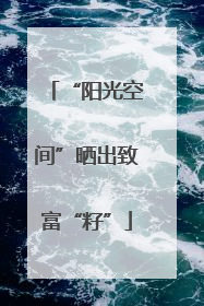 “阳光空间”晒出致富“籽”