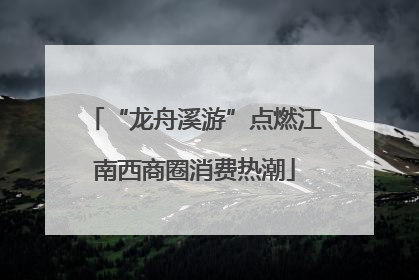 “龙舟溪游”点燃江南西商圈消费热潮