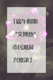 端午假期“文博热” 市民观展兴致浓
