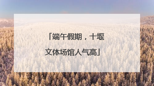 端午假期，十堰文体场馆人气高