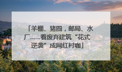 羊棚、猪圈，邮局、水厂……看废弃建筑“花式逆袭”成网红村咖