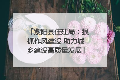 紫阳县住建局：狠抓作风建设 助力城乡建设高质量发展