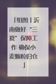 组图丨沂南做好“三夏”保障工作 确保小麦颗粒归仓