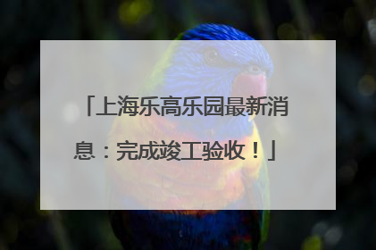 上海乐高乐园最新消息：完成竣工验收！