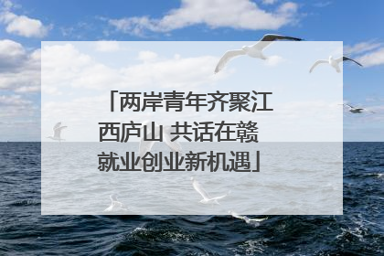 两岸青年齐聚江西庐山 共话在赣就业创业新机遇