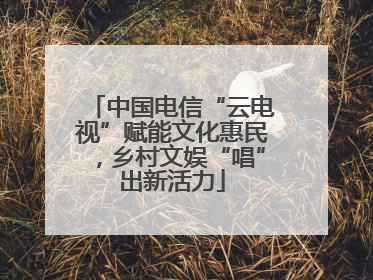 中国电信“云电视”赋能文化惠民，乡村文娱“唱”出新活力