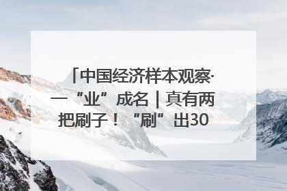 中国经济样本观察·一“业”成名｜真有两把刷子！“刷”出30亿级“颜值经济”