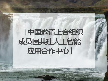 中国邀请上合组织成员国共建人工智能应用合作中心