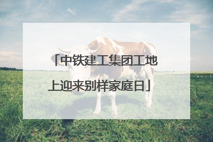 中铁建工集团工地上迎来别样家庭日