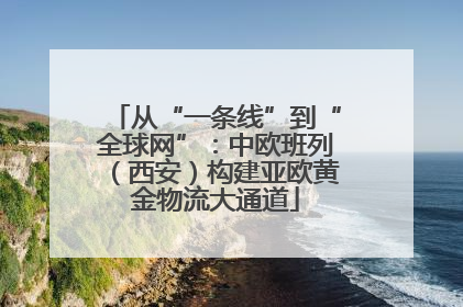 从“一条线”到“全球网”：中欧班列（西安）构建亚欧黄金物流大通道