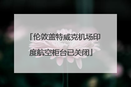 伦敦盖特威克机场印度航空柜台已关闭