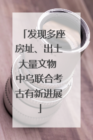 发现多座房址、出土大量文物 中乌联合考古有新进展
