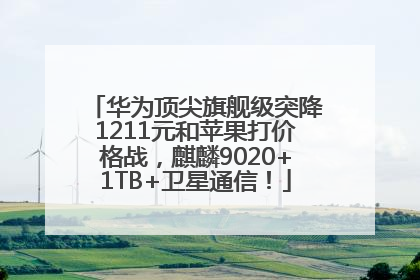 华为顶尖旗舰级突降1211元和苹果打价格战，麒麟9020+1TB+卫星通信！