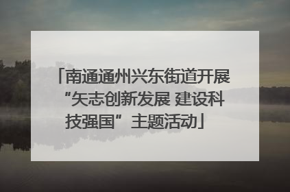 南通通州兴东街道开展“矢志创新发展 建设科技强国”主题活动