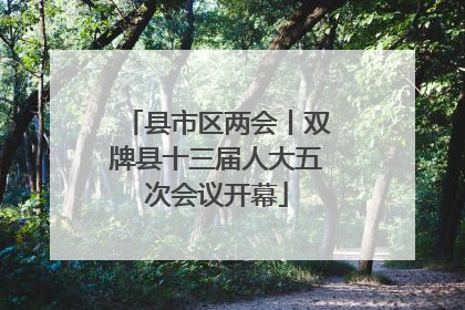 县市区两会丨双牌县十三届人大五次会议开幕
