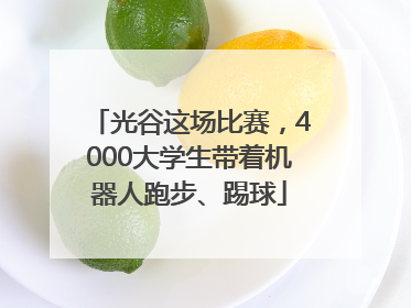 光谷这场比赛，4000大学生带着机器人跑步、踢球