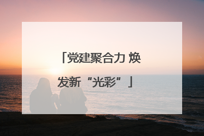 党建聚合力 焕发新“光彩”