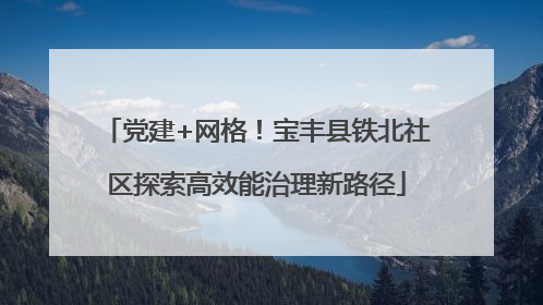 党建+网格！宝丰县铁北社区探索高效能治理新路径