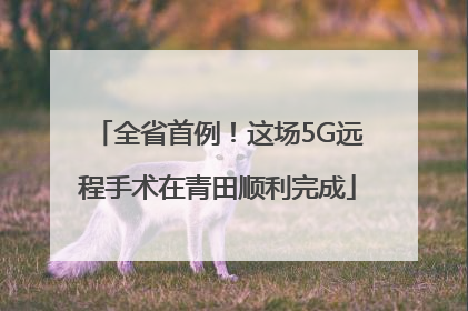 全省首例！这场5G远程手术在青田顺利完成