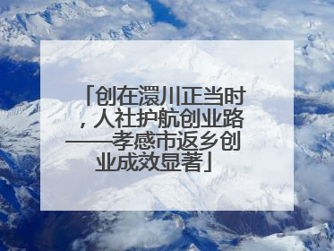 创在澴川正当时，人社护航创业路——孝感市返乡创业成效显著