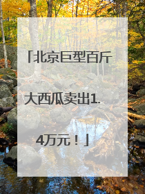 北京巨型百斤大西瓜卖出1.4万元！