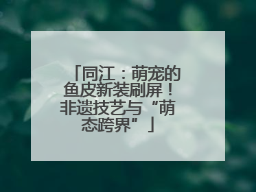 同江：萌宠的鱼皮新装刷屏！非遗技艺与“萌态跨界”