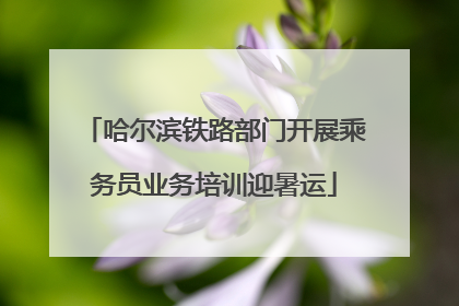 哈尔滨铁路部门开展乘务员业务培训迎暑运
