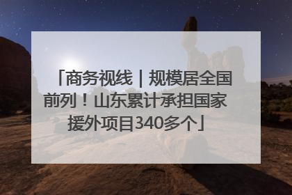 商务视线｜规模居全国前列！山东累计承担国家援外项目340多个