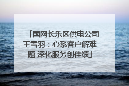 国网长乐区供电公司王雪羽：心系客户解难题 深化服务创佳绩