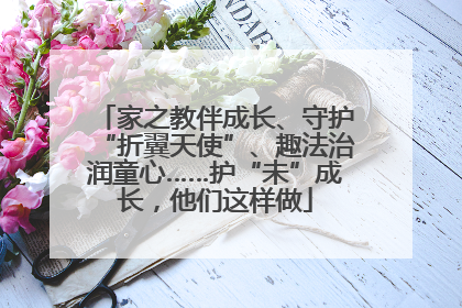 家之教伴成长、守护“折翼天使”、趣法治润童心……护“未”成长，他们这样做