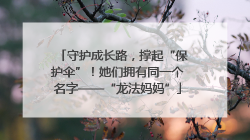 守护成长路，撑起“保护伞”！她们拥有同一个名字——“龙法妈妈”