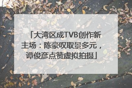 大湾区成TVB创作新主场：陈豪叹取景多元，谭俊彦点赞虚拟拍摄