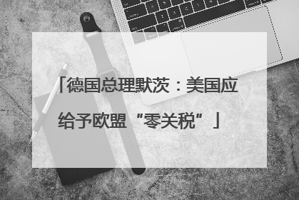 德国总理默茨：美国应给予欧盟“零关税”