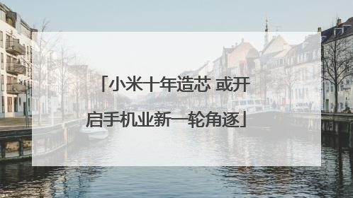 小米十年造芯 或开启手机业新一轮角逐