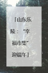 山东乐陵：“幸福市集”迎端午