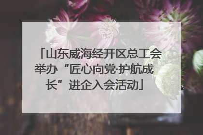 山东威海经开区总工会举办“匠心向党·护航成长”进企入会活动