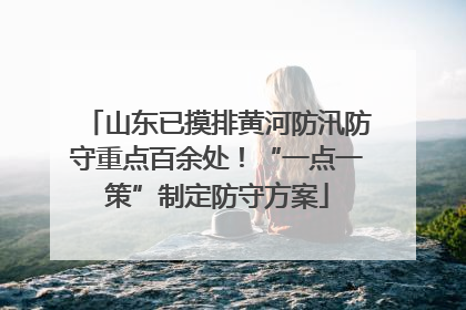 山东已摸排黄河防汛防守重点百余处！“一点一策”制定防守方案