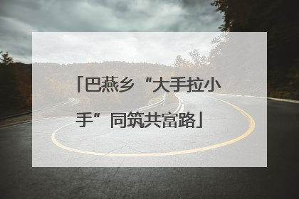 巴燕乡“大手拉小手”同筑共富路