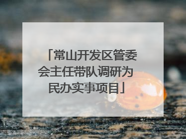 常山开发区管委会主任带队调研为民办实事项目