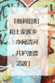 慈利县阳和土家族乡：净网清河，共护溇澧清波