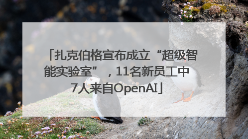 扎克伯格宣布成立“超级智能实验室”，11名新员工中7人来自OpenAI