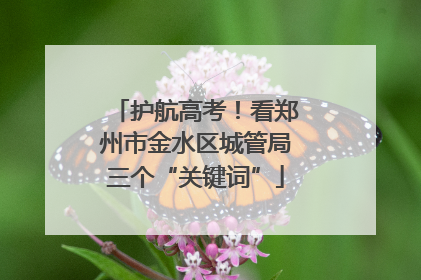 护航高考！看郑州市金水区城管局三个“关键词”