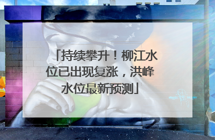 持续攀升！柳江水位已出现复涨，洪峰水位最新预测
