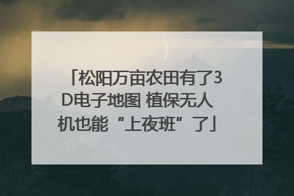 松阳万亩农田有了3D电子地图 植保无人机也能“上夜班”了