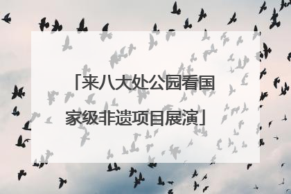 来八大处公园看国家级非遗项目展演